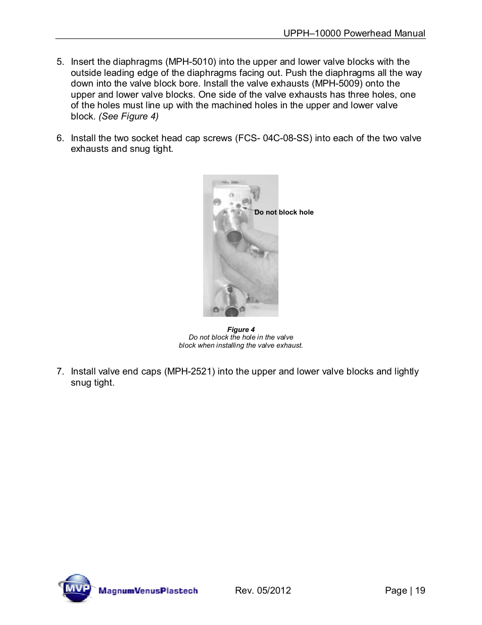 Magnum Venus Plastech Powerhead UPPH-10000 User Manual | Page 19 / 33