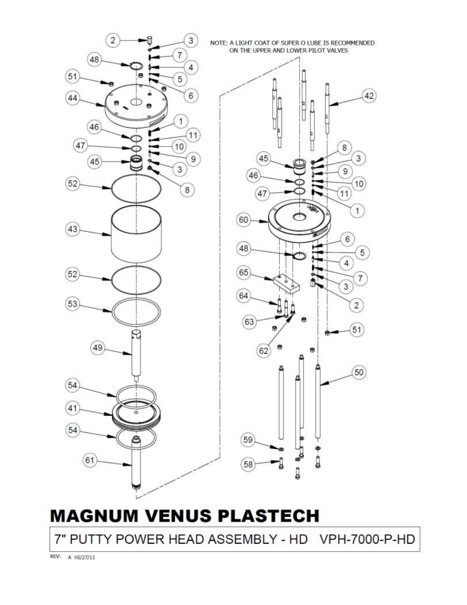 Magnum Venus Plastech Powerhead Powerslide 7000 Series User Manual | Page 27 / 39