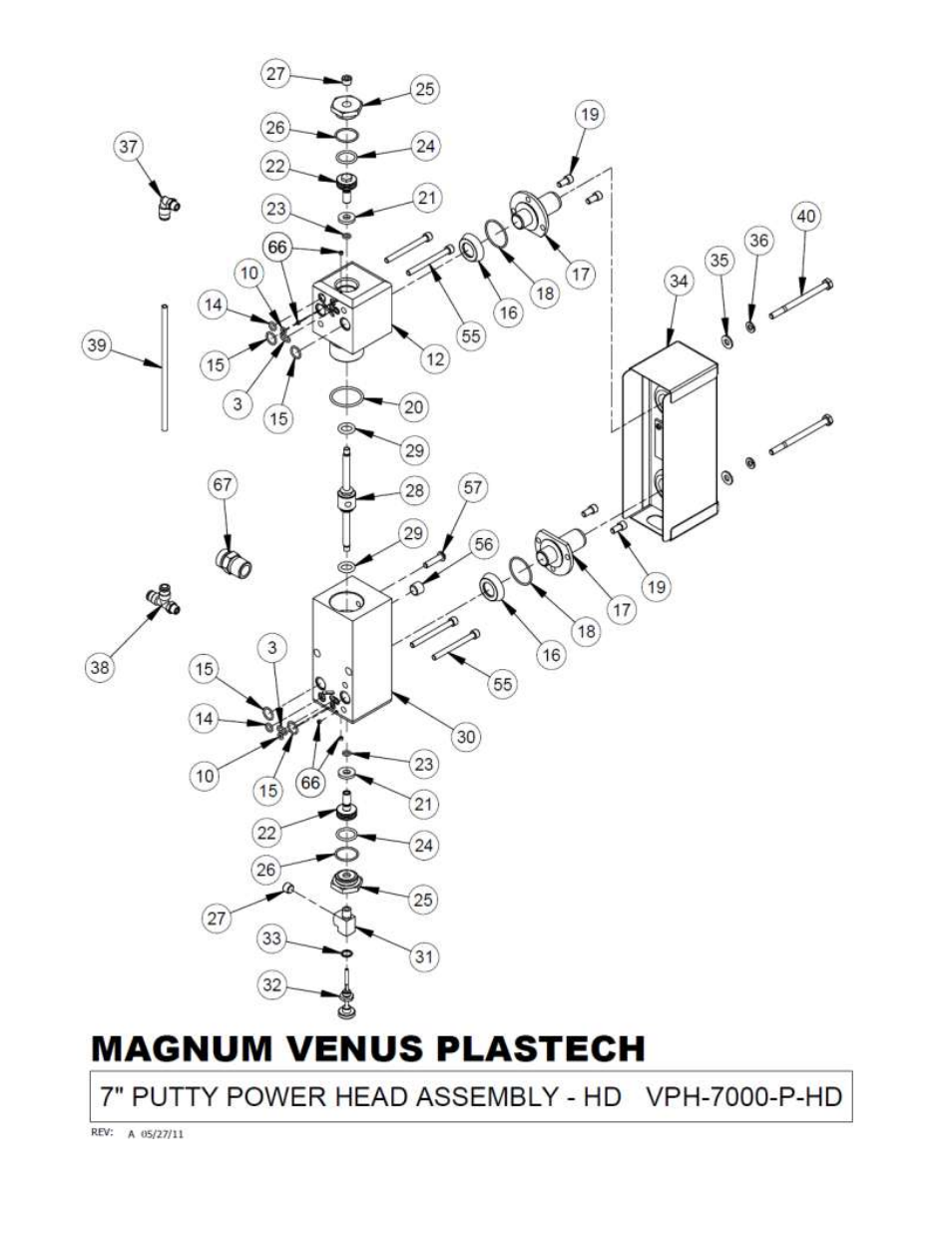 Magnum Venus Plastech Powerhead Powerslide 7000 Series User Manual | Page 28 / 39