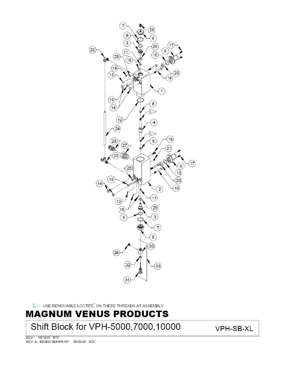Magnum Venus Plastech Powerhead Powerslide 7000 Series User Manual | Page 32 / 39
