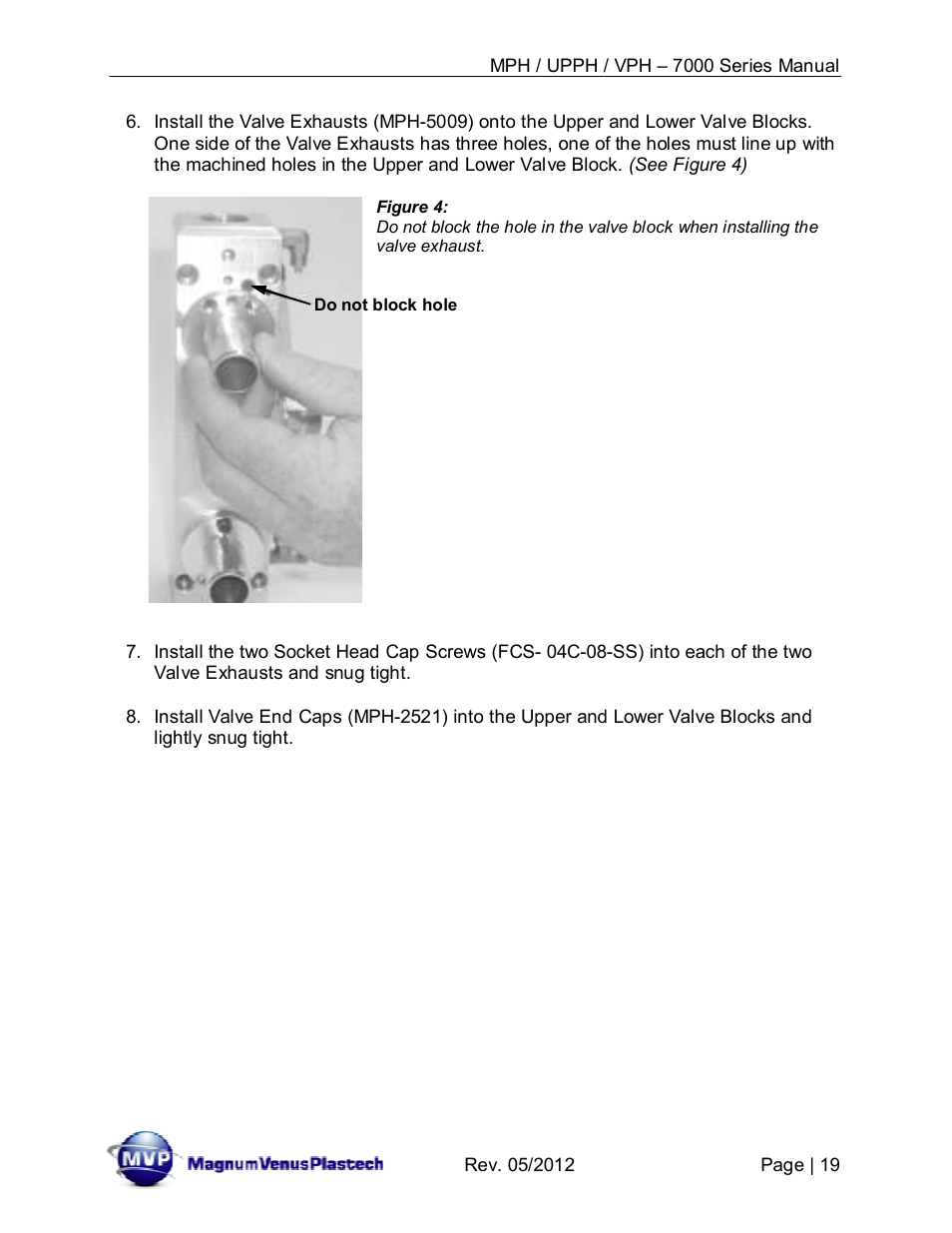 Magnum Venus Plastech Powerhead MPH_UPPH_VPH–7000 Series User Manual | Page 19 / 49