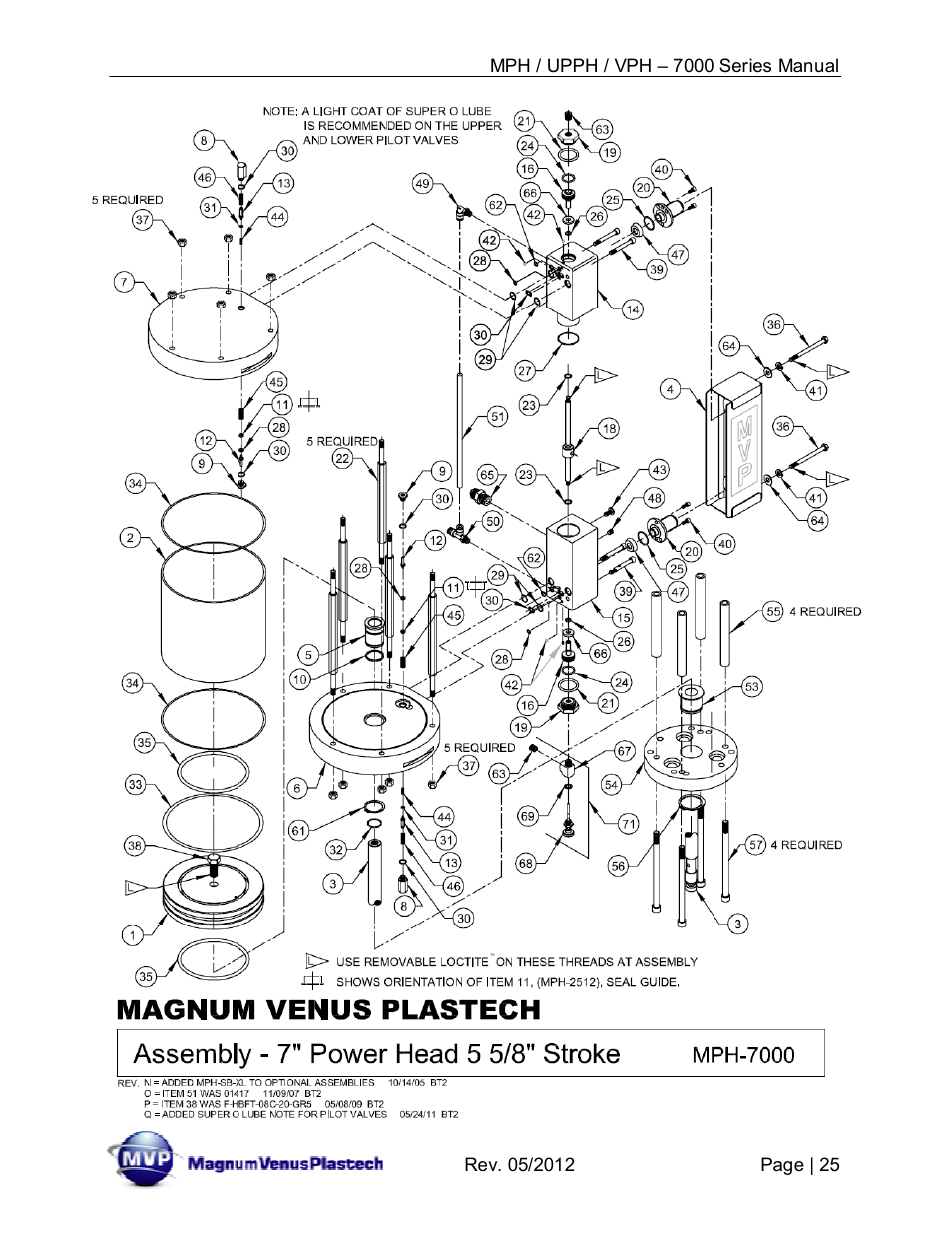 Magnum Venus Plastech Powerhead MPH_UPPH_VPH–7000 Series User Manual | Page 25 / 49