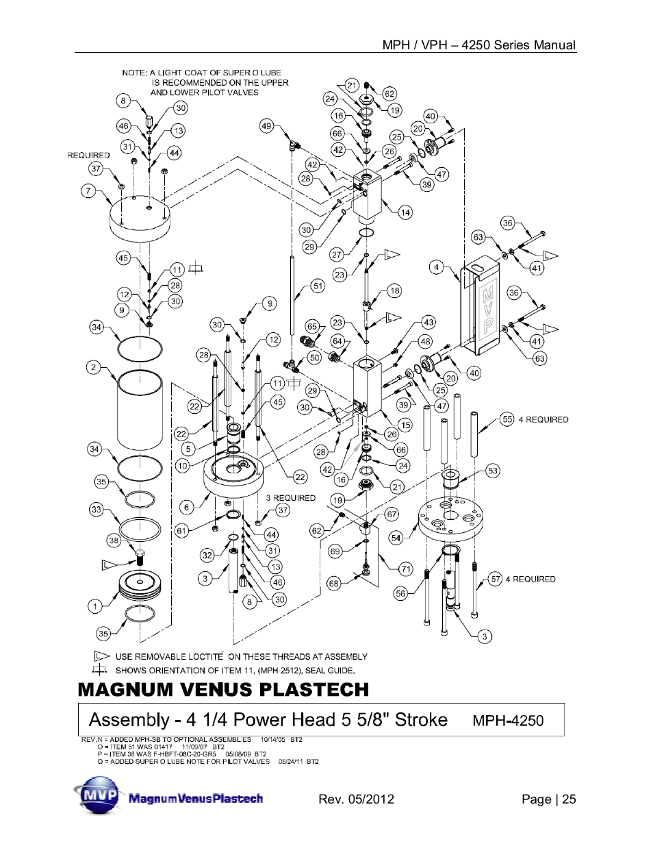 Magnum Venus Plastech Powerhead MPH_VPH–4250 Series User Manual | Page 25 / 38