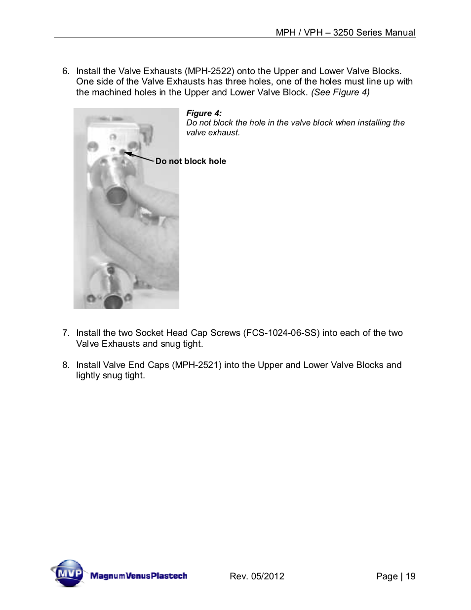 Magnum Venus Plastech Powerhead MPH_VPH–3250 Series User Manual | Page 19 / 36