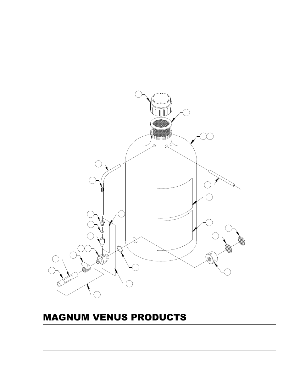 Magnum venus products, Catalyst jug assy w / recirc - w/o sight tube, Catalyst jug assy w / recirc - w / sight tube | Magnum Venus Plastech Impregnator Roll User Manual | Page 44 / 48