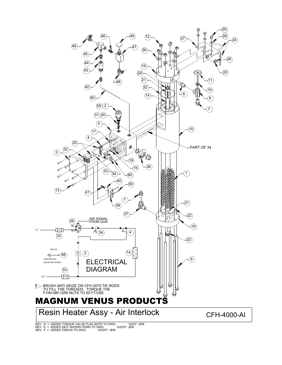 Cfh-4000-ai, Electrical diagram | Magnum Venus Plastech CFH-4000 User Manual | Page 12 / 17