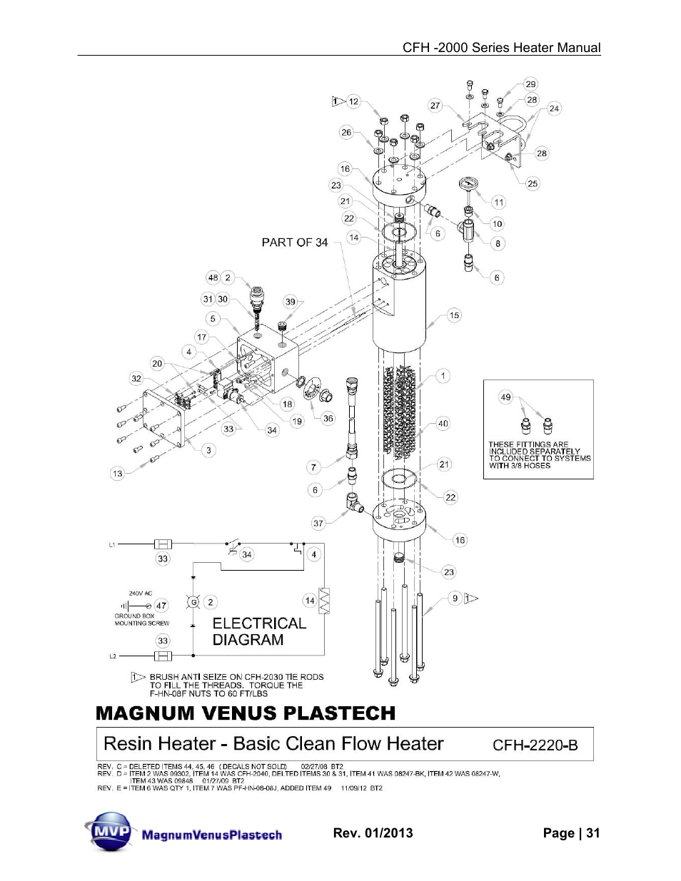 Magnum Venus Plastech CFH-2000 User Manual | Page 31 / 41