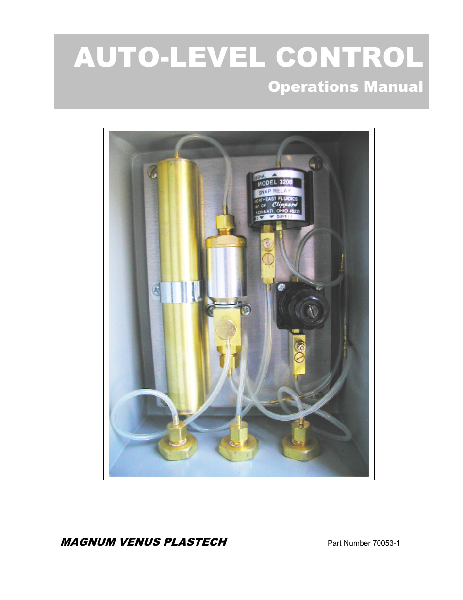 Magnum Venus Plastech AUTO-LEVEL CONTROL User Manual | 3 pages