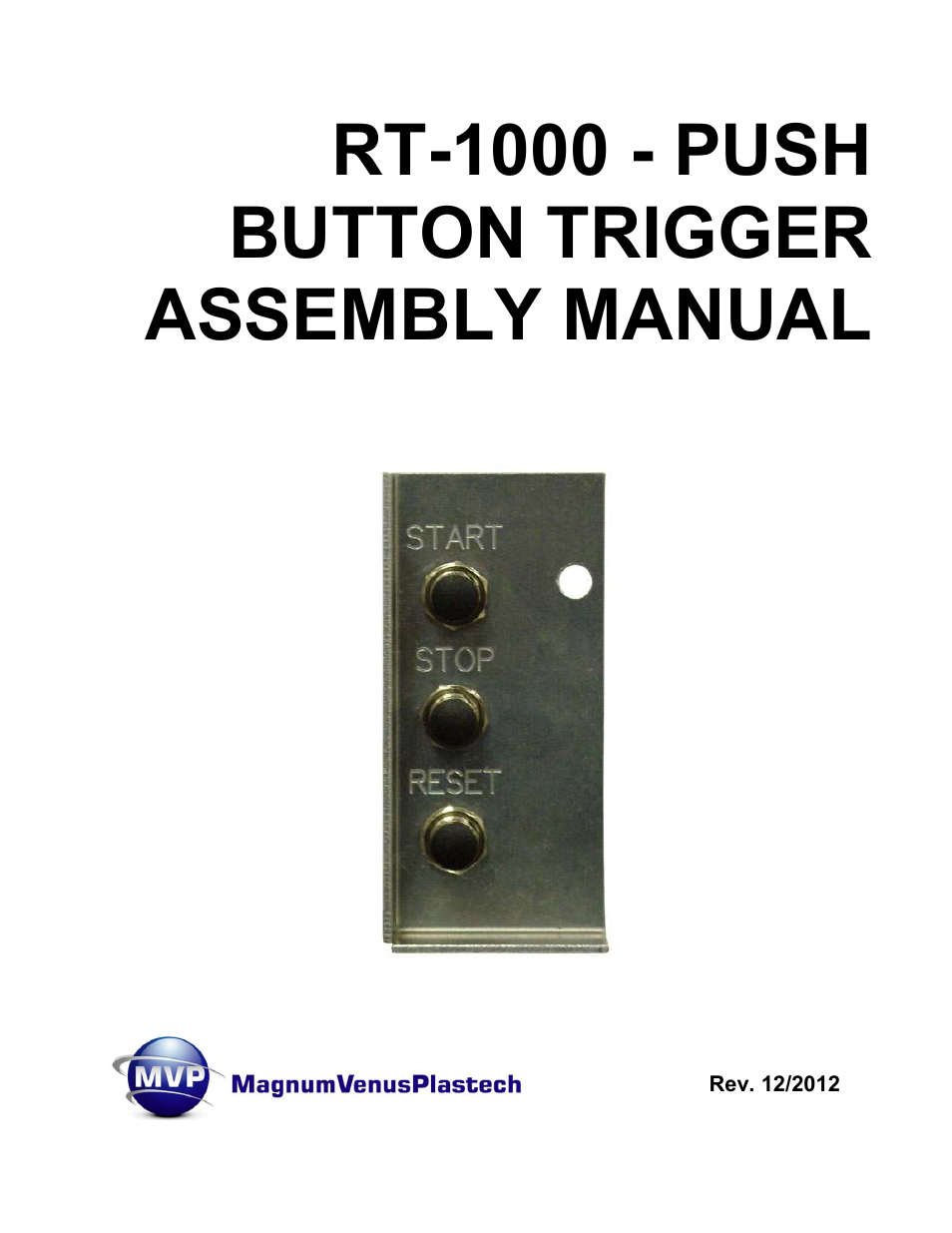 Magnum Venus Plastech RT-1000 PUSH BUTTON TRIGGER User Manual | 33 pages