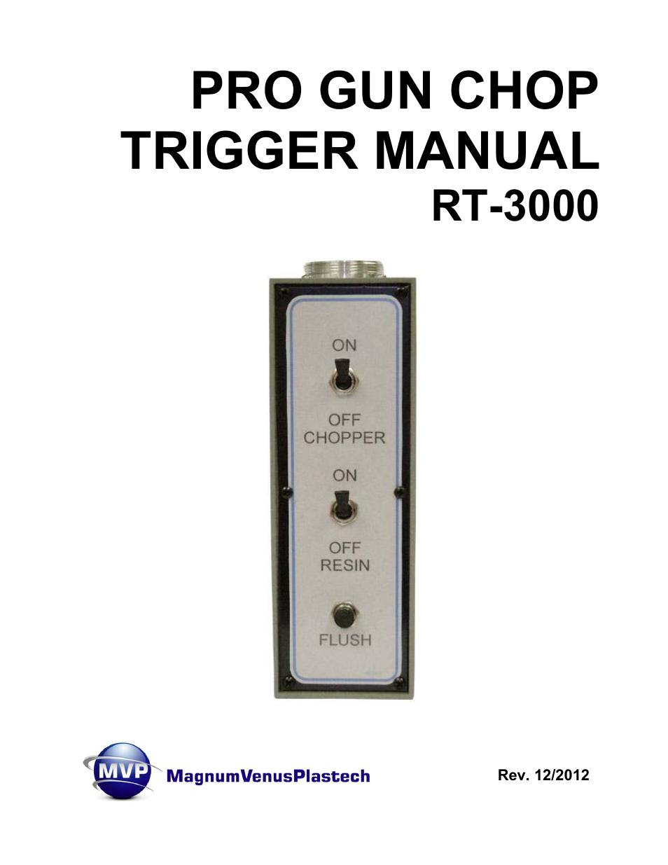 Magnum Venus Plastech RT-3000 PRO GUN CHOP TRIGGER User Manual | 36 pages