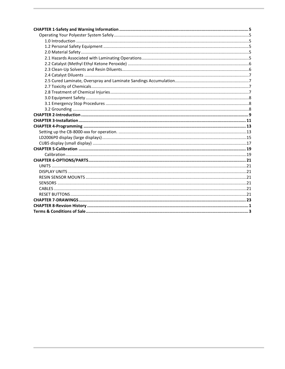 Magnum Venus Plastech CB-8000-xxx Resin Monitor User Manual | Page 3 / 45