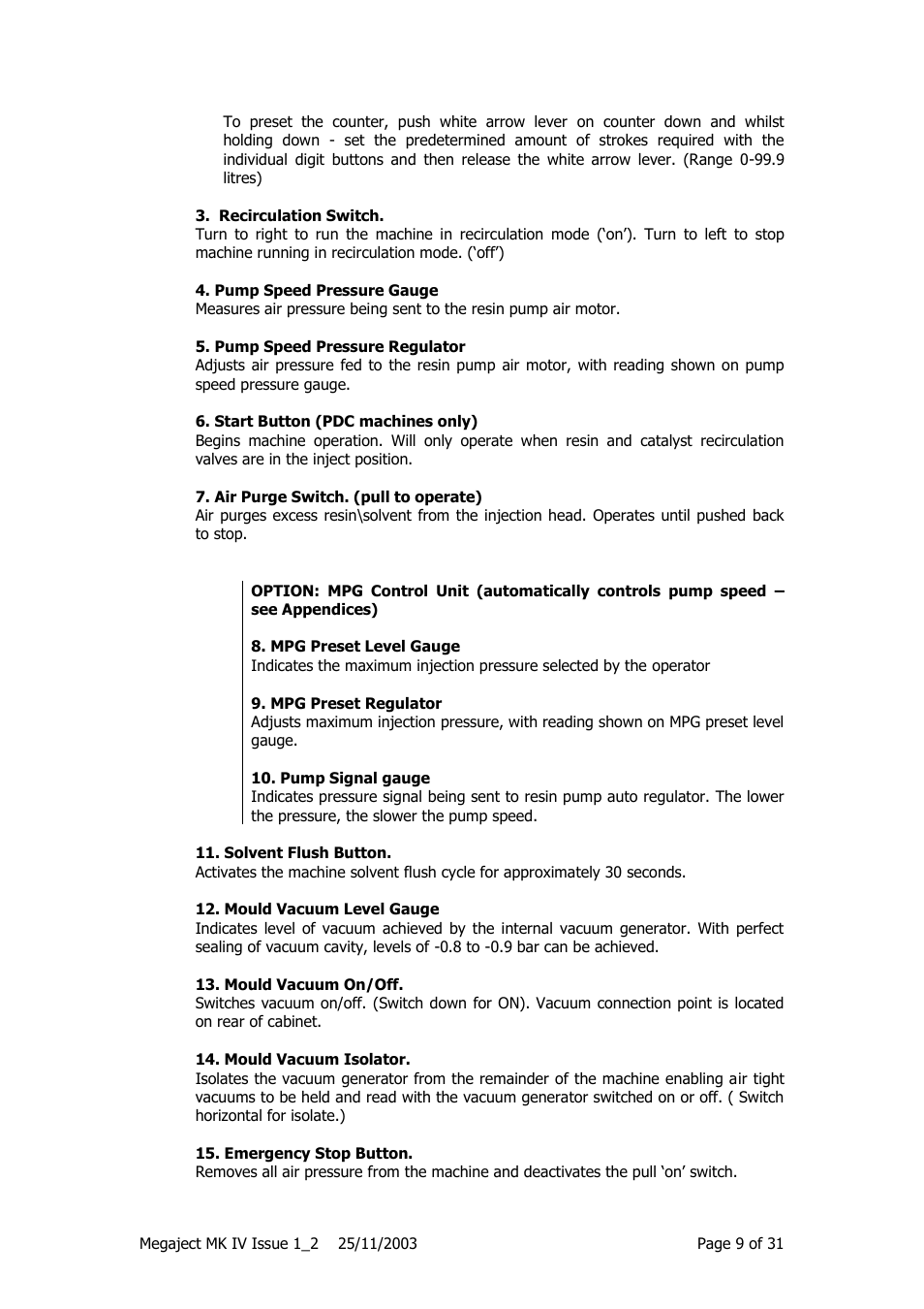 Magnum Venus Plastech Megaject MKIV Revision 1_2 User Manual | Page 9 / 31