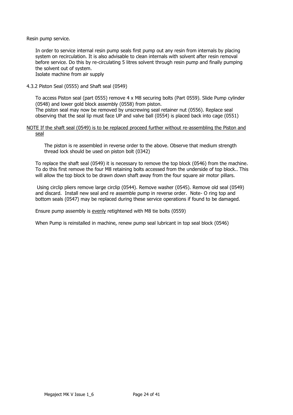 Magnum Venus Plastech Megaject MKIV Revision 1_6 User Manual | Page 24 / 41