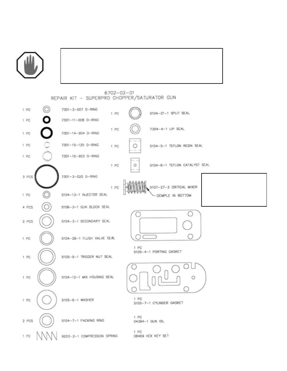 Super pro gun repair kit | Magnum Venus Plastech SUPER PRO GUN II User Manual | Page 4 / 56