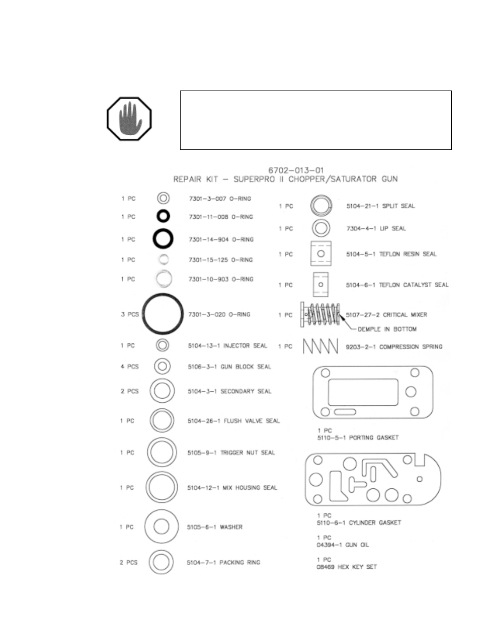 Super pro gun ii repair kit | Magnum Venus Plastech SUPER PRO GUN II User Manual | Page 5 / 56