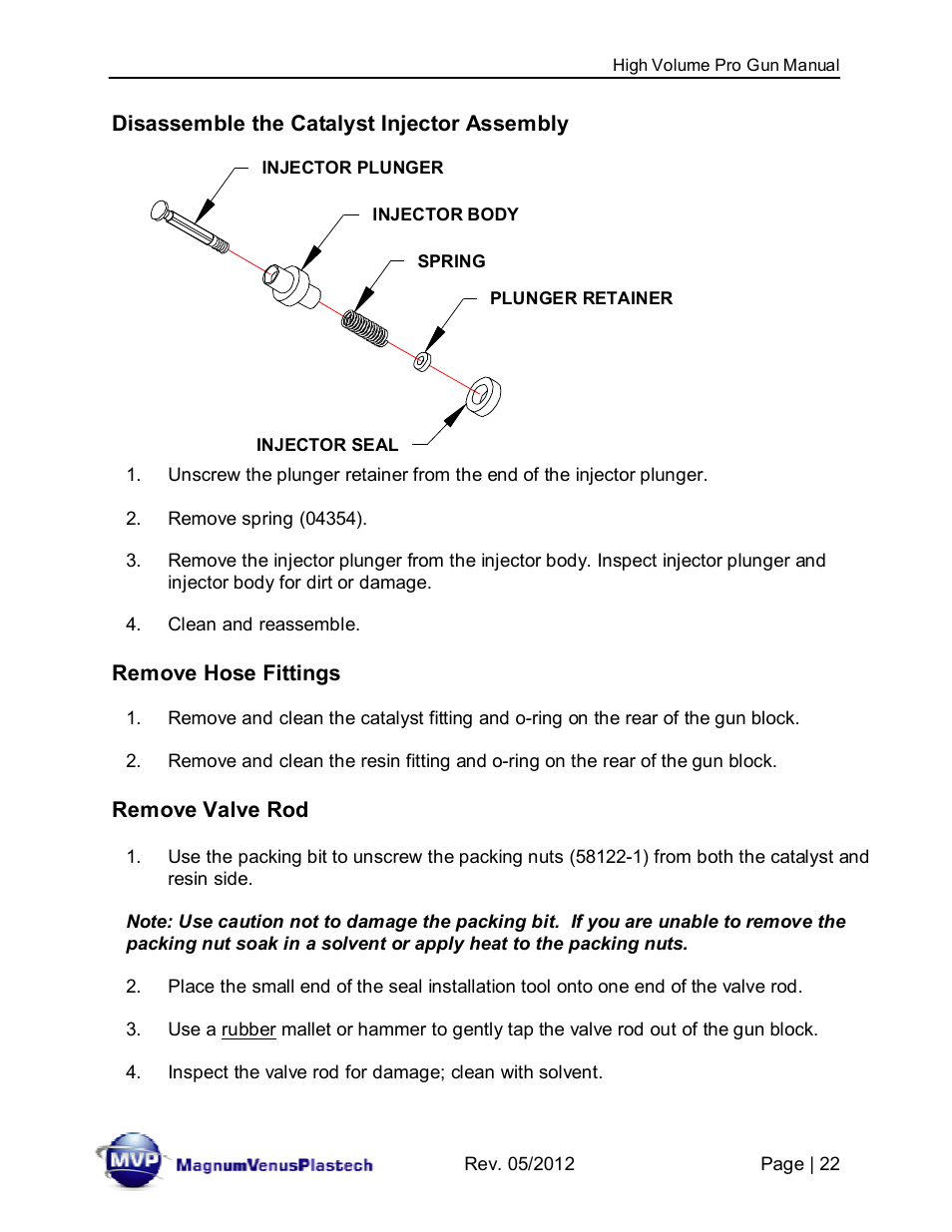 Magnum Venus Plastech High Volume Pro Gun 60625-1 User Manual | Page 22 / 64