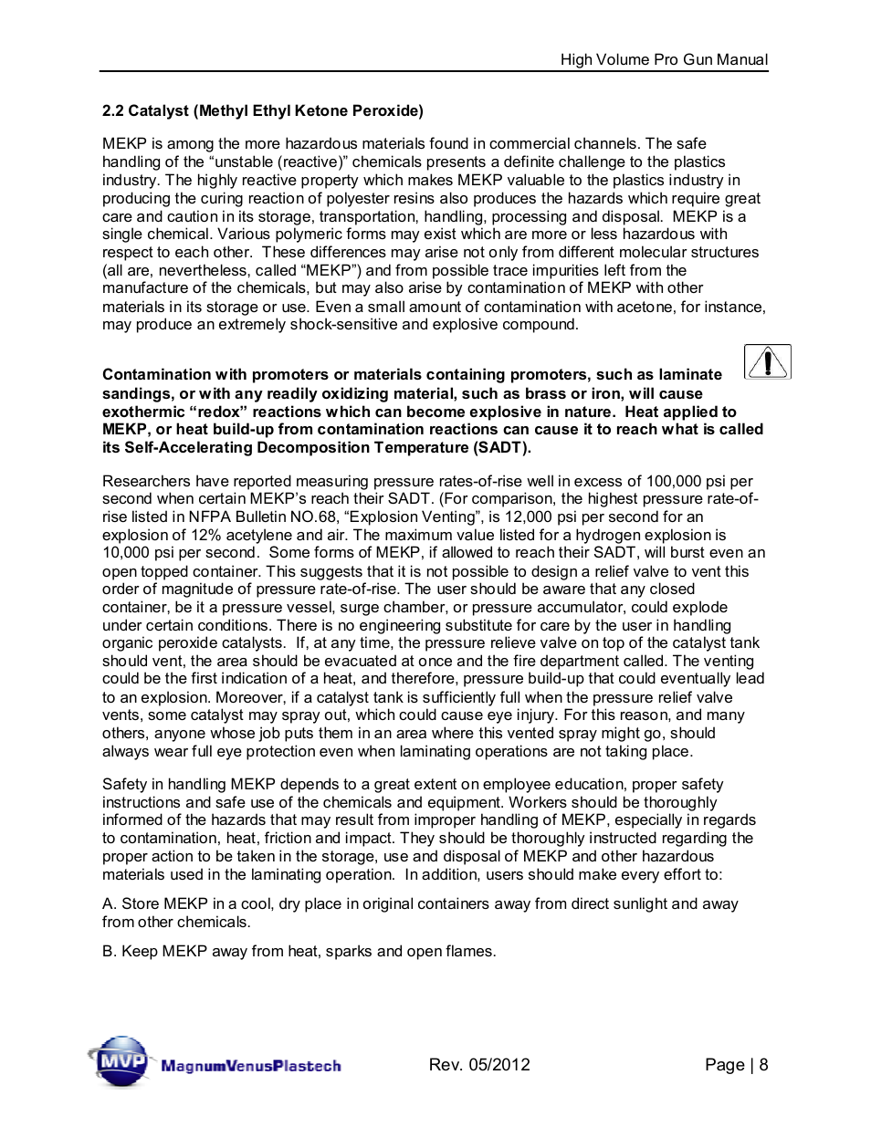 Magnum Venus Plastech High Volume Pro Gun 60625-1 User Manual | Page 8 / 64