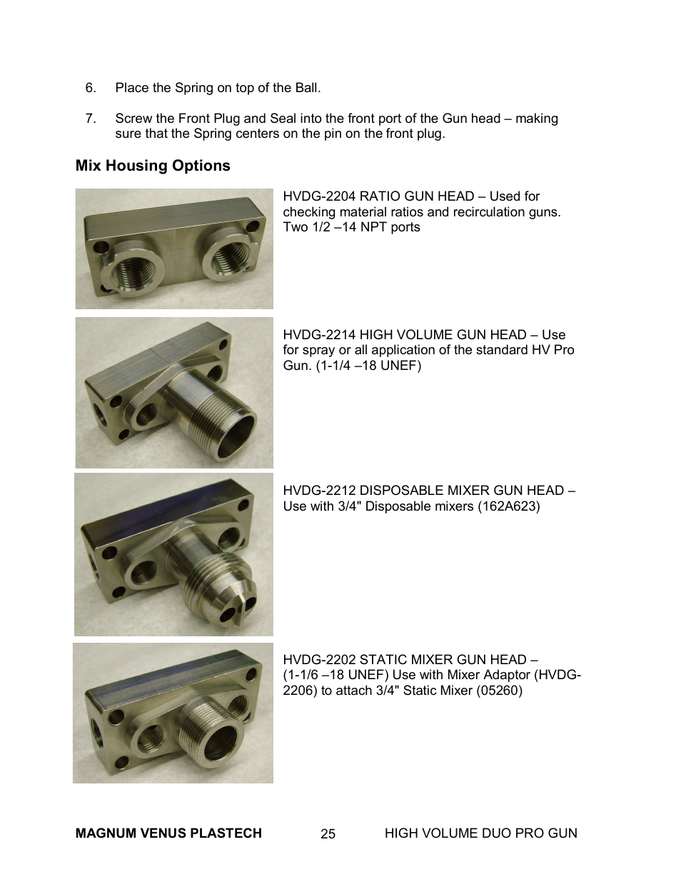 Magnum Venus Plastech High Duo Pro Gun User Manual | Page 25 / 52