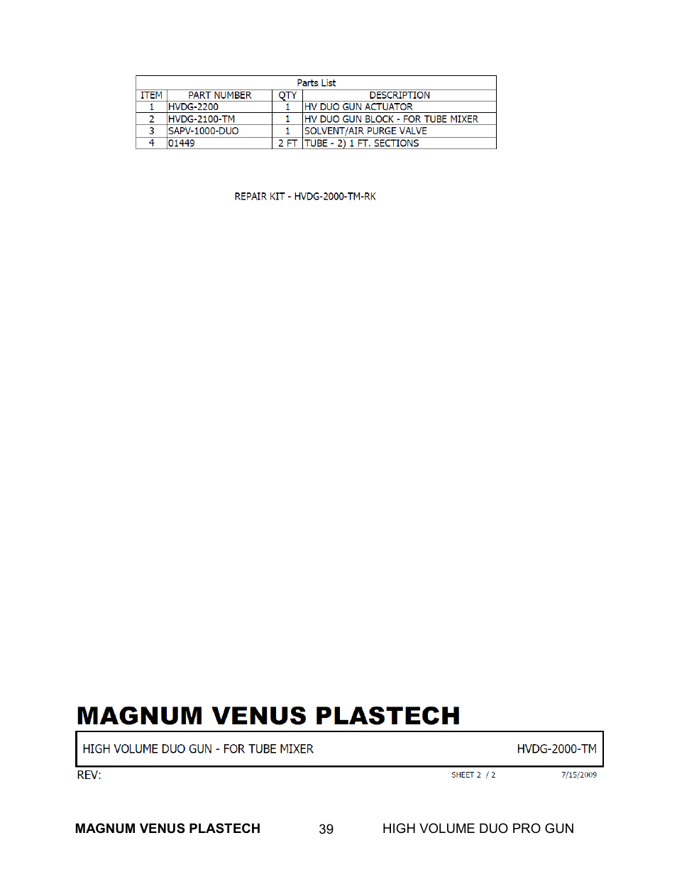 Magnum Venus Plastech High Duo Pro Gun User Manual | Page 39 / 52