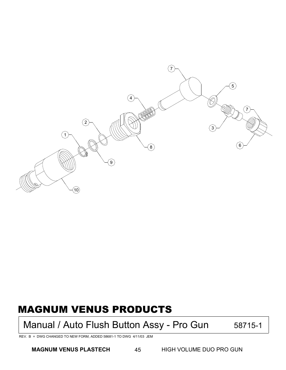 Magnum Venus Plastech High Duo Pro Gun User Manual | Page 45 / 52