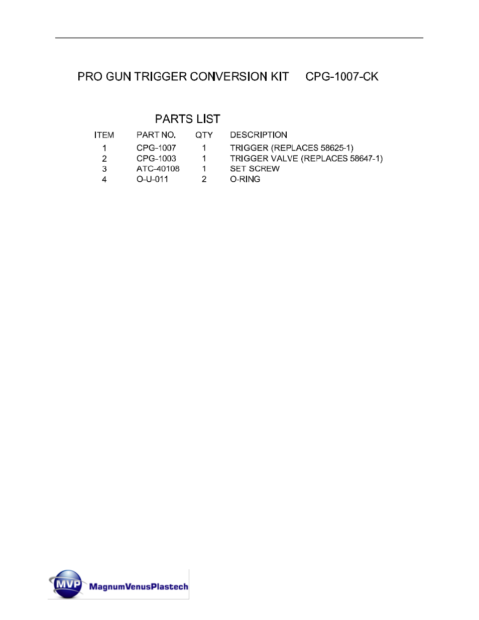 Magnum Venus Plastech Classic Pro Gun CPC_CPG_CPW_CPP User Manual | Page 100 / 102