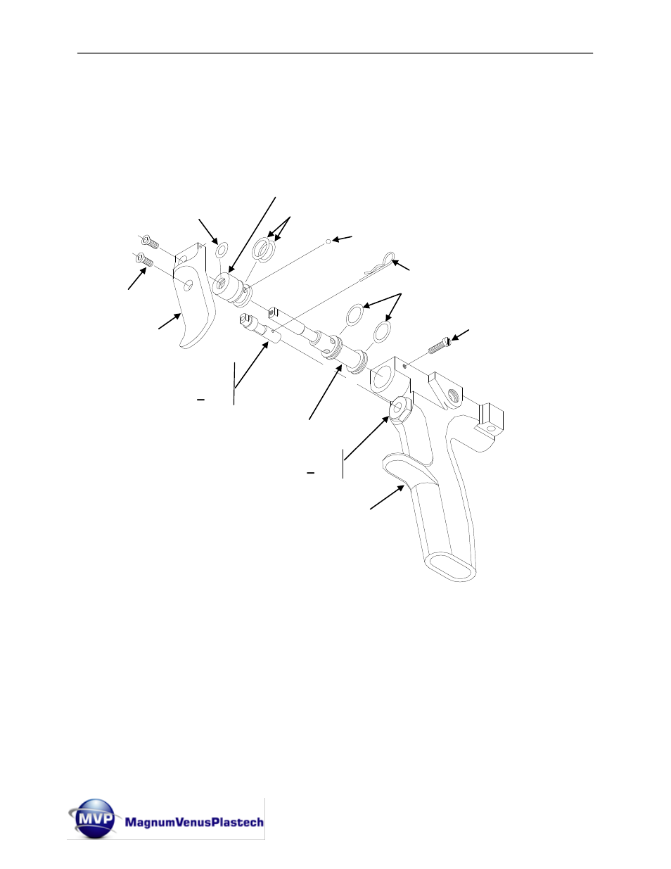 Disassemble the trigger retainer | Magnum Venus Plastech Classic Pro Gun CPC_CPG_CPW_CPP User Manual | Page 34 / 102