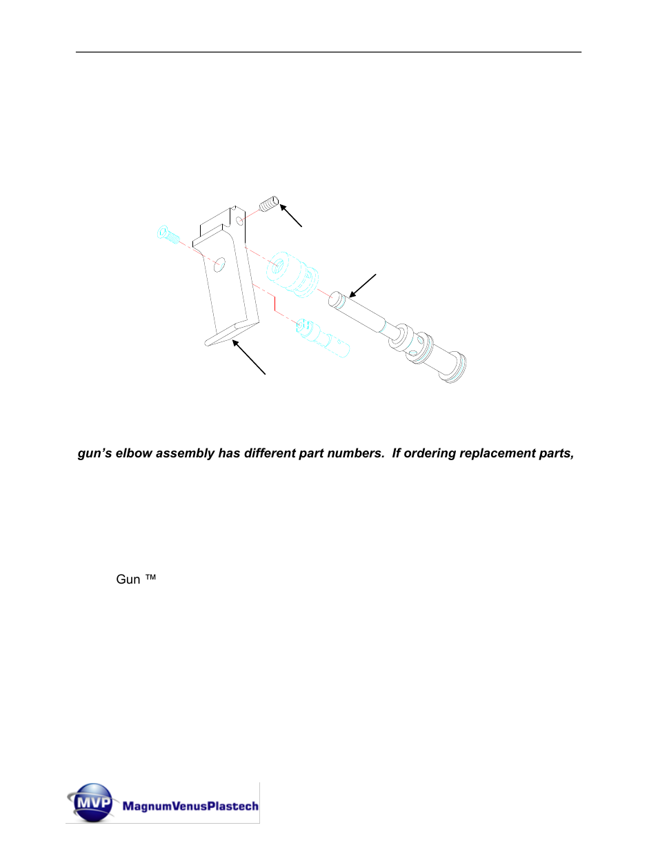 Optional trigger and spool assembly, Install elbow | Magnum Venus Plastech Classic Pro Gun CPC_CPG_CPW_CPP User Manual | Page 37 / 102