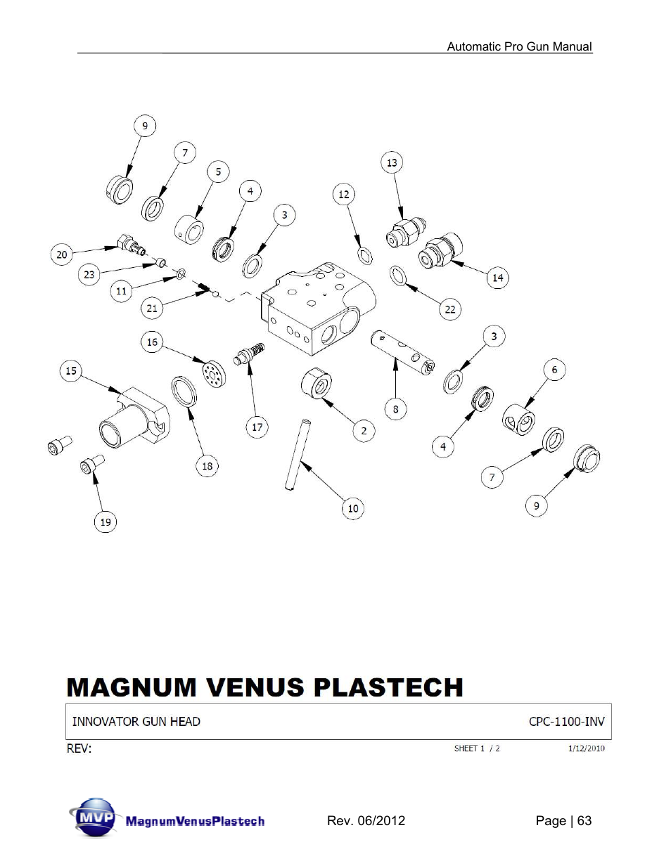 Magnum Venus Plastech Auto Pro Gun CPC_CPG_CPT_PRTM-DG User Manual | Page 63 / 85