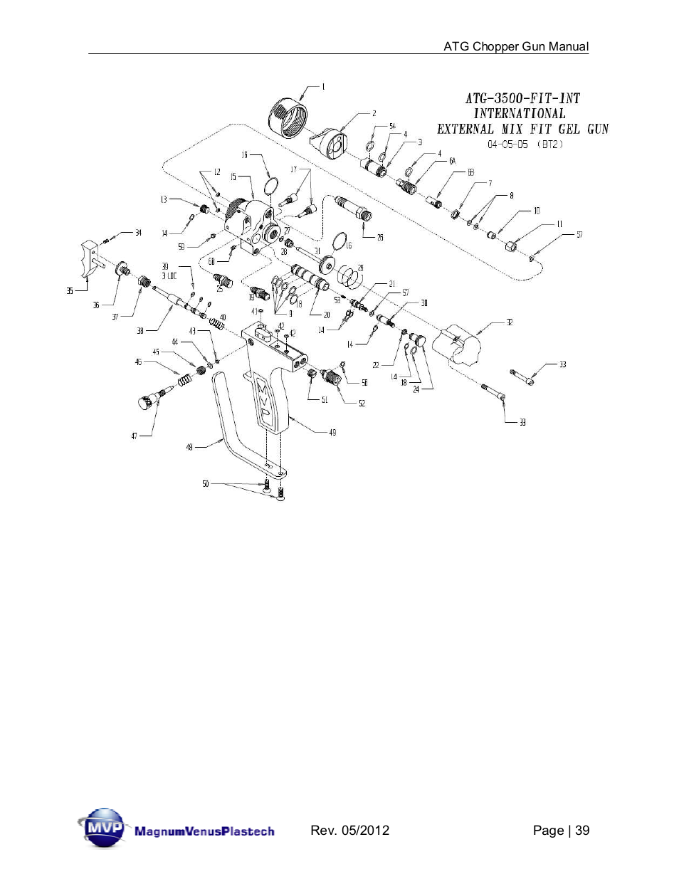 Magnum Venus Plastech ATG Gel Coat Gun User Manual | Page 39 / 80