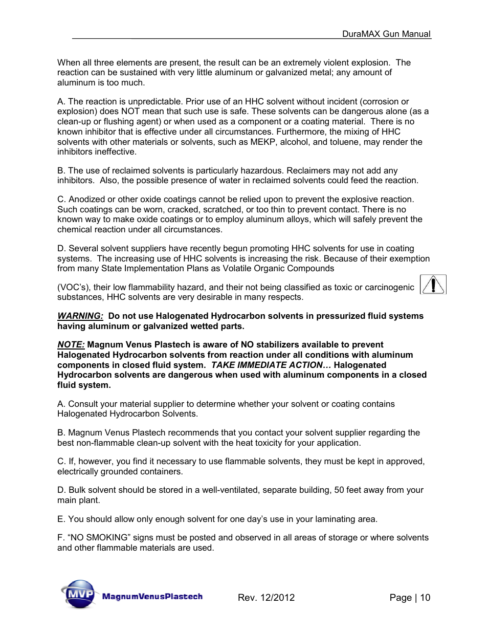 Magnum Venus Plastech DuraMAX Gun DMX-3000 User Manual | Page 10 / 54