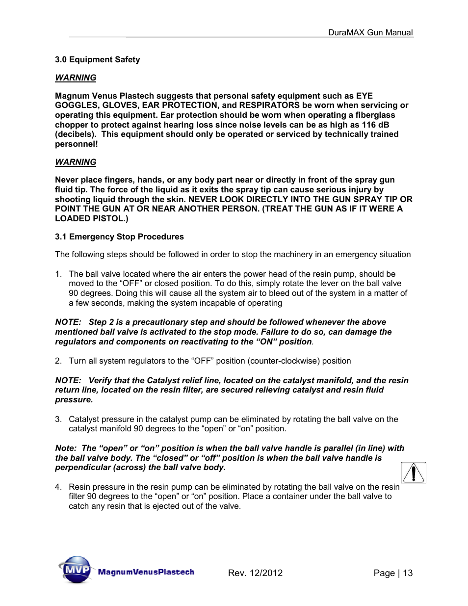 Magnum Venus Plastech DuraMAX Gun DMX-3000 User Manual | Page 13 / 54