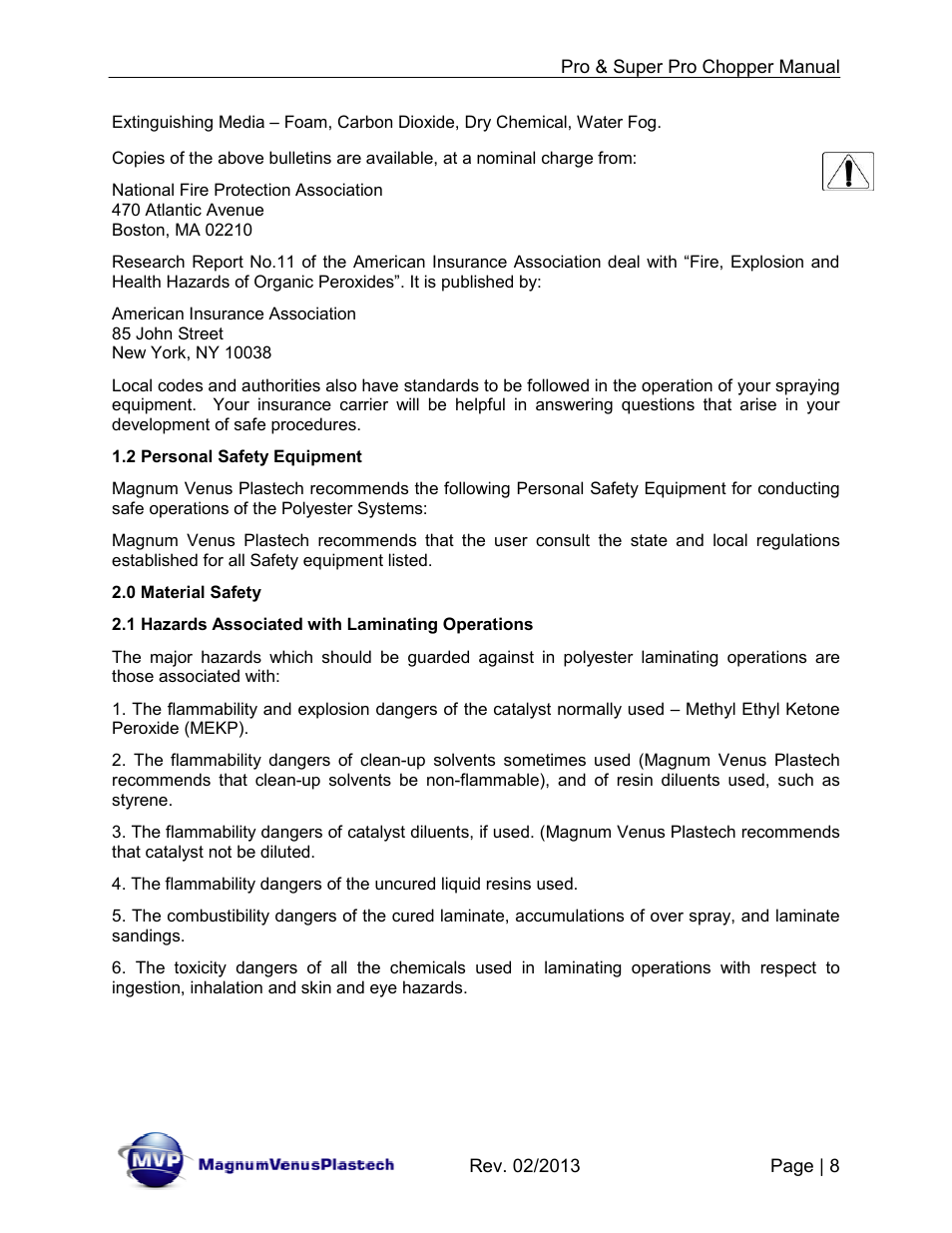 Magnum Venus Plastech PRO AND SUPER PRO CHOPPER VRC-1000_2000_3000 User Manual | Page 8 / 32