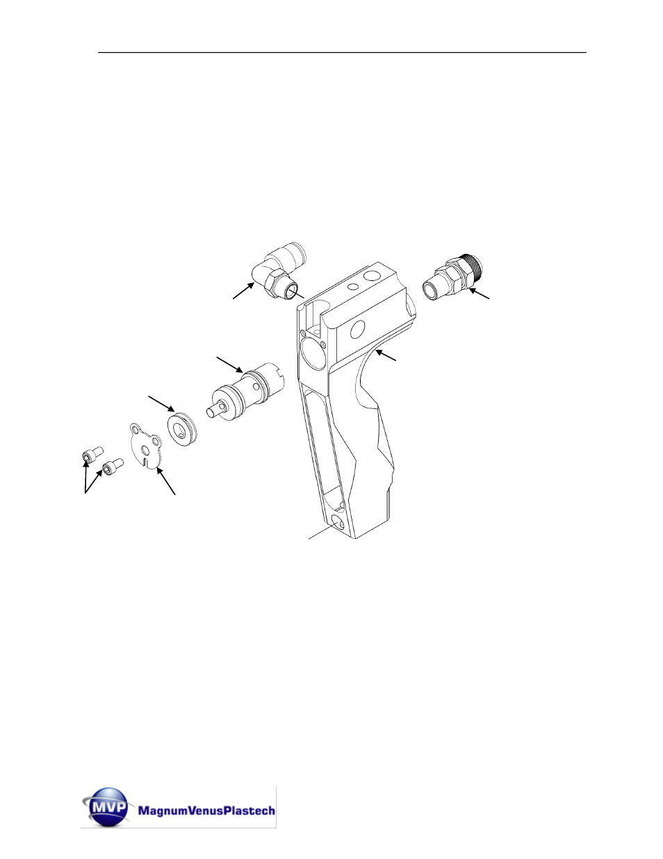 Handle air valve | Magnum Venus Plastech TALON Gun Internal Mix User Manual | Page 20 / 81