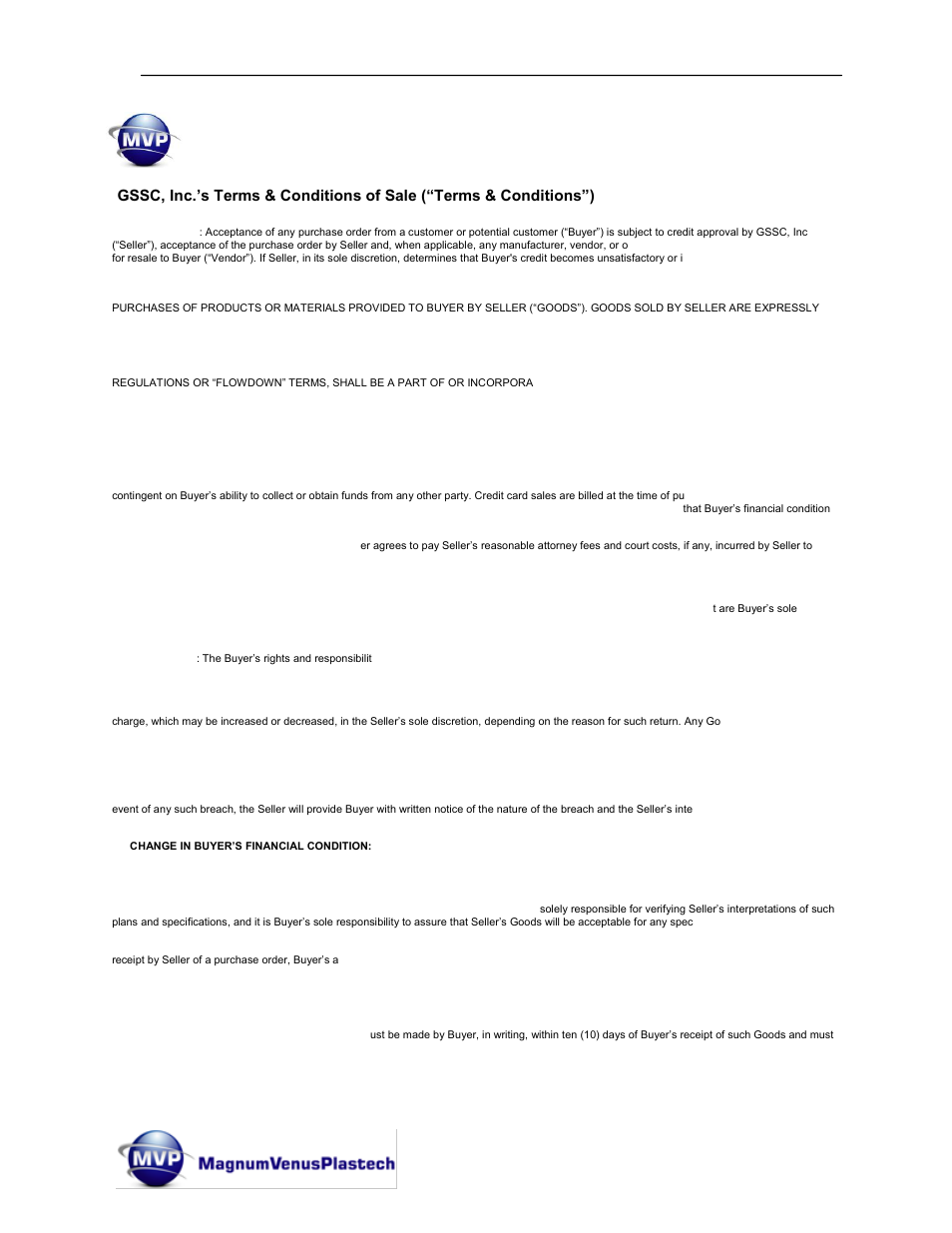 Terms & conditions of sale, Talon internal mix gun manual | Magnum Venus Plastech TALON Gun Internal Mix User Manual | Page 4 / 81