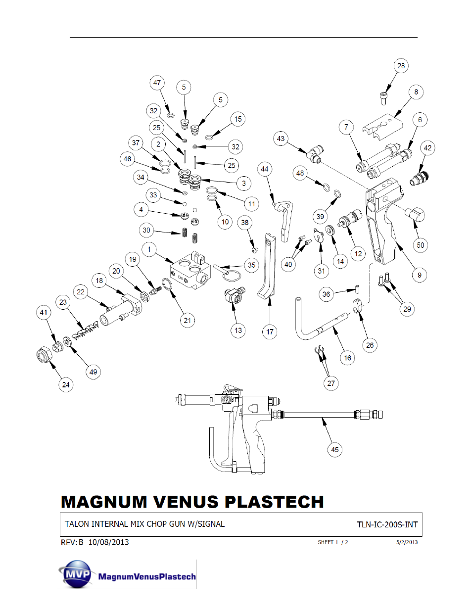 Magnum Venus Plastech TALON Gun Internal Mix User Manual | Page 48 / 81