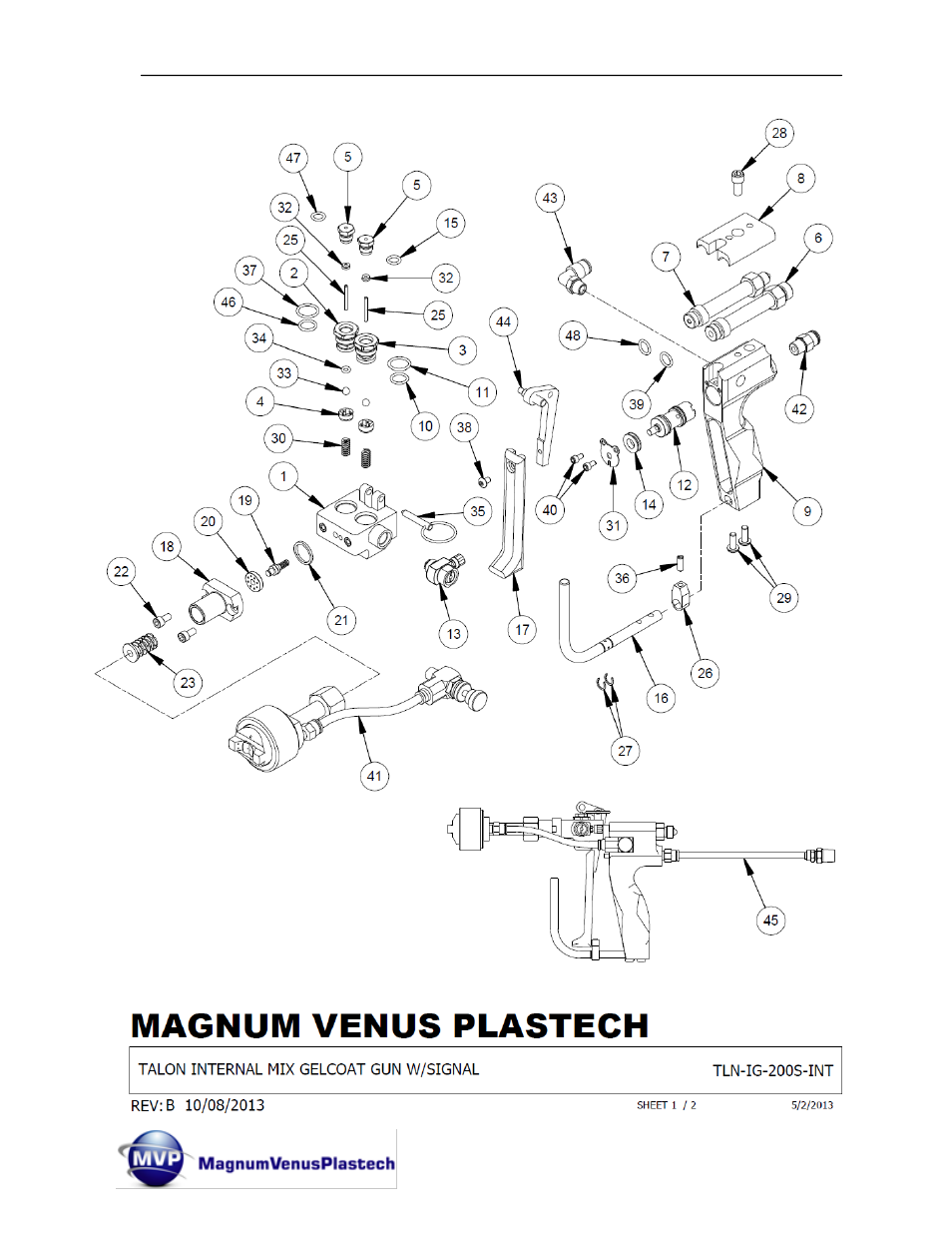 Magnum Venus Plastech TALON Gun Internal Mix User Manual | Page 56 / 81