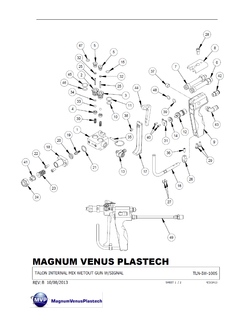 Magnum Venus Plastech TALON Gun Internal Mix User Manual | Page 62 / 81