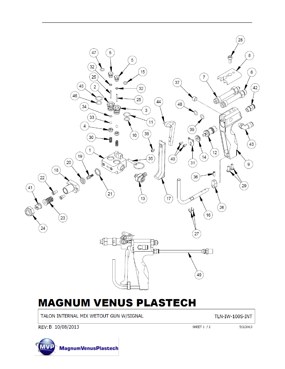 Magnum Venus Plastech TALON Gun Internal Mix User Manual | Page 64 / 81