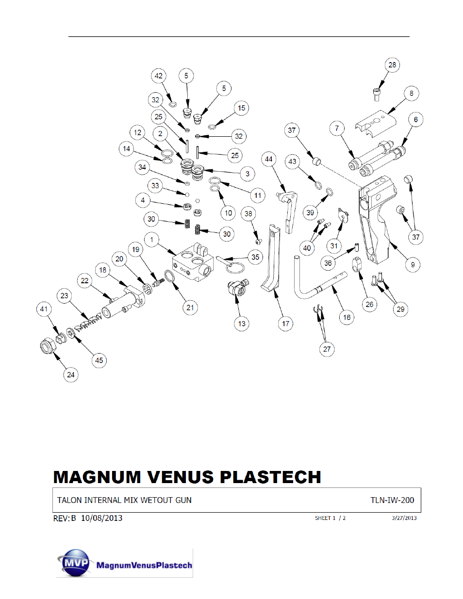 Magnum Venus Plastech TALON Gun Internal Mix User Manual | Page 66 / 81