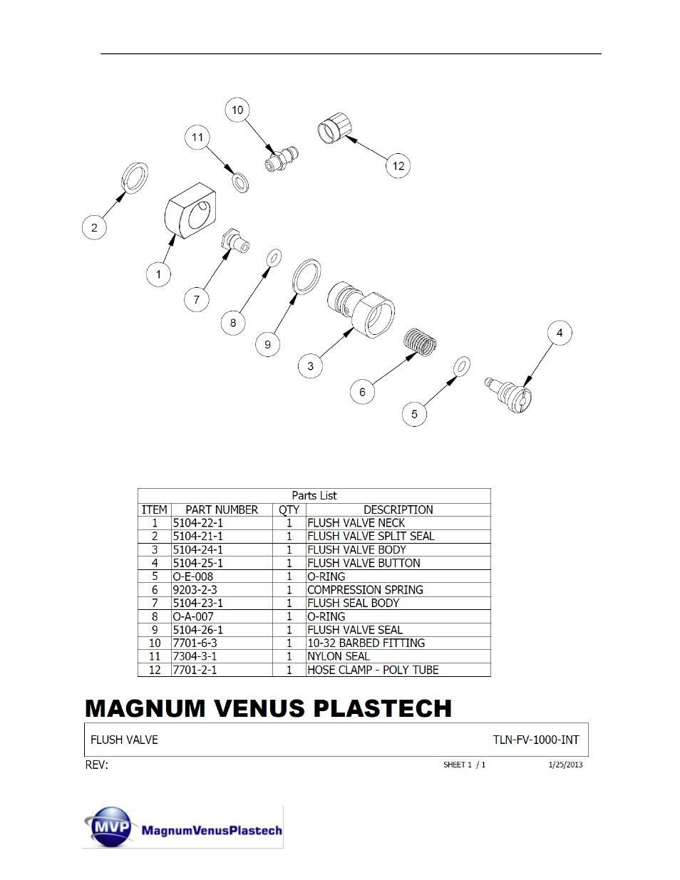 Magnum Venus Plastech TALON Gun Internal Mix User Manual | Page 75 / 81