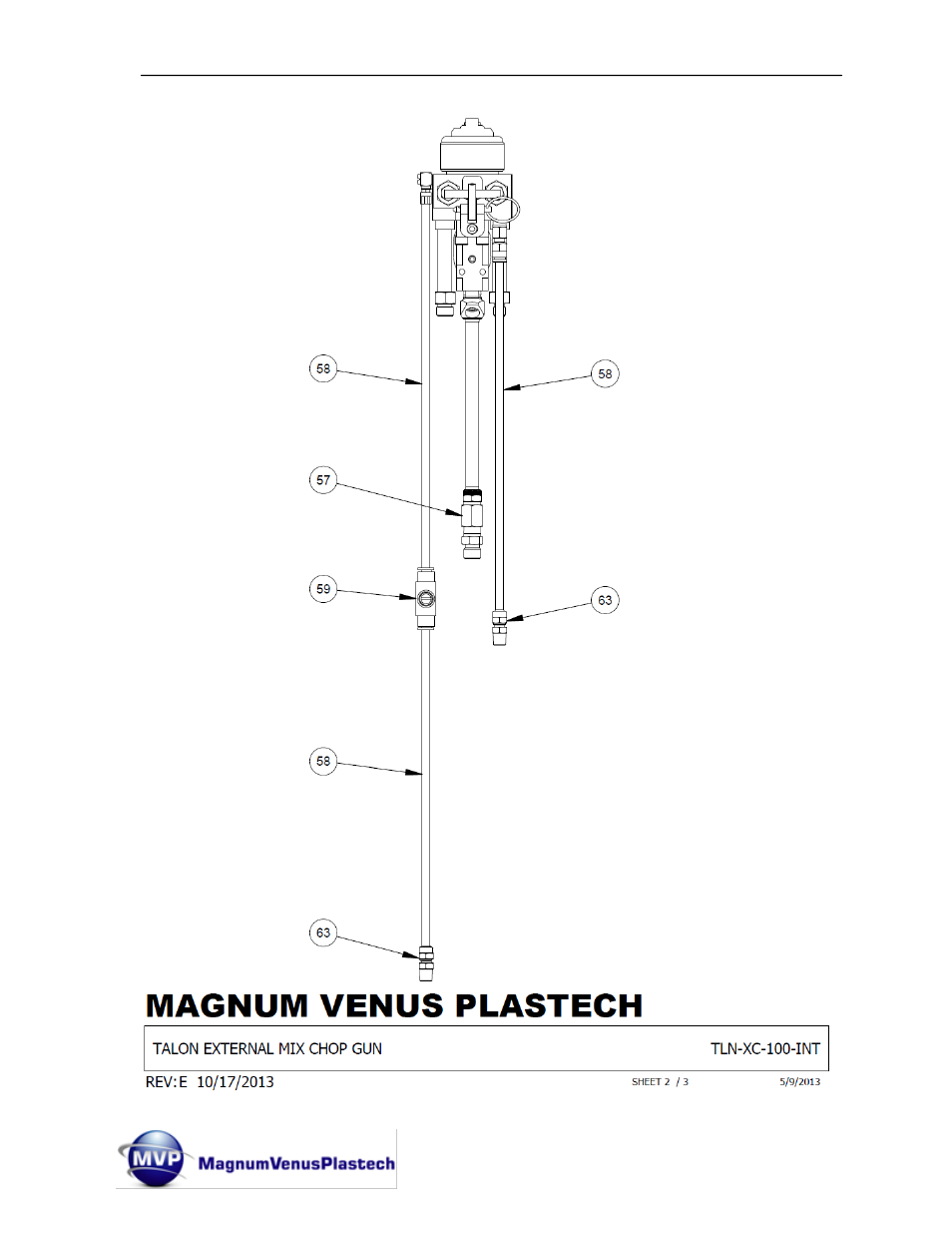 Magnum Venus Plastech TALON Gun External Mix User Manual | Page 34 / 56