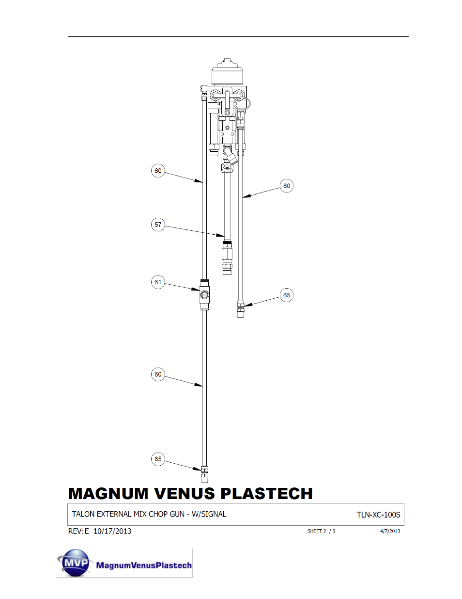 Magnum Venus Plastech TALON Gun External Mix User Manual | Page 37 / 56