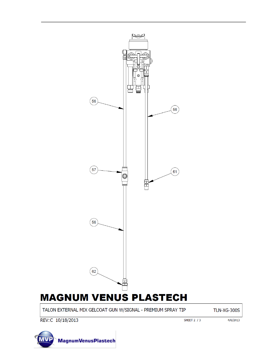 Magnum Venus Plastech TALON Gun External Mix User Manual | Page 49 / 56