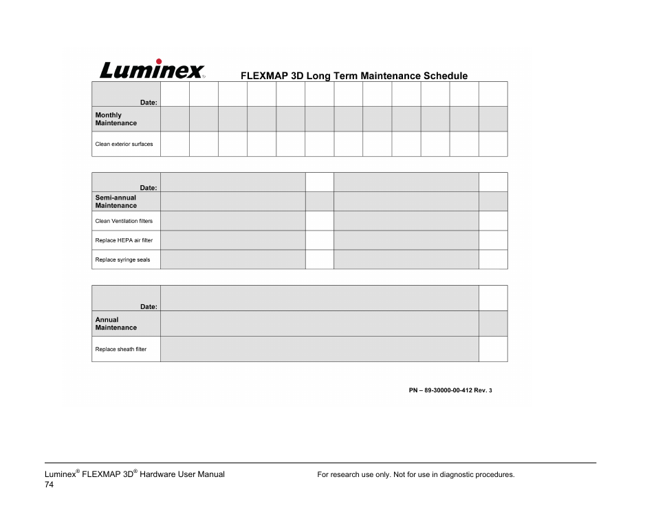 Luminex FLEXMAP 3D User Manual User Manual | Page 84 / 86