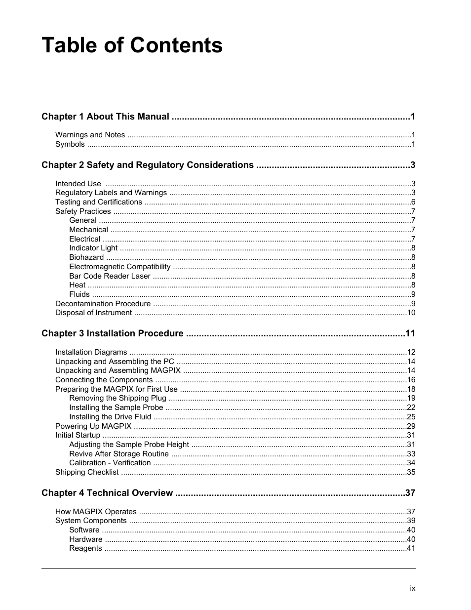 Luminex MAGPIX Hardware and Installation Manual User Manual | Page 10 / 104