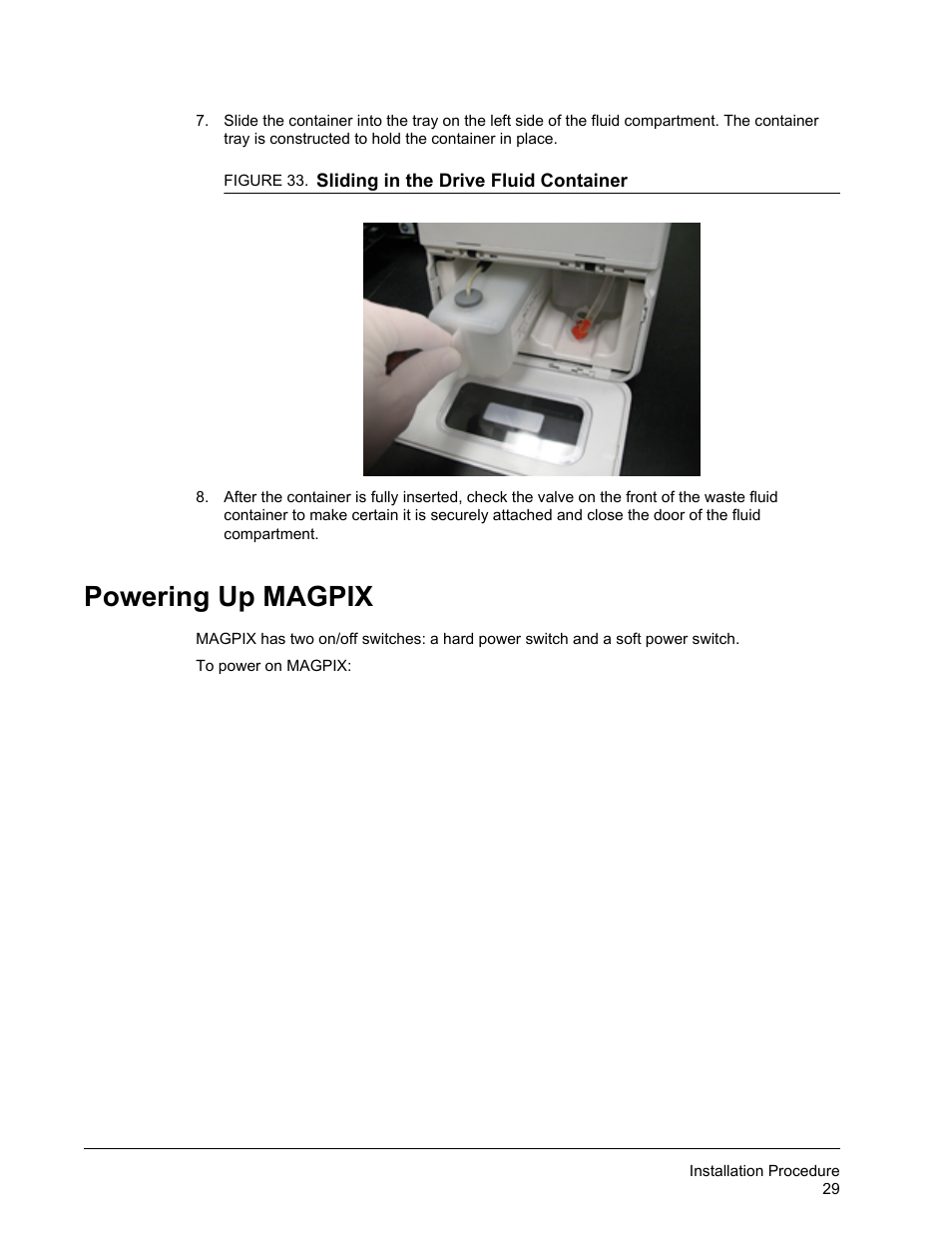 Powering up magpix | Luminex MAGPIX Hardware and Installation Manual User Manual | Page 42 / 104