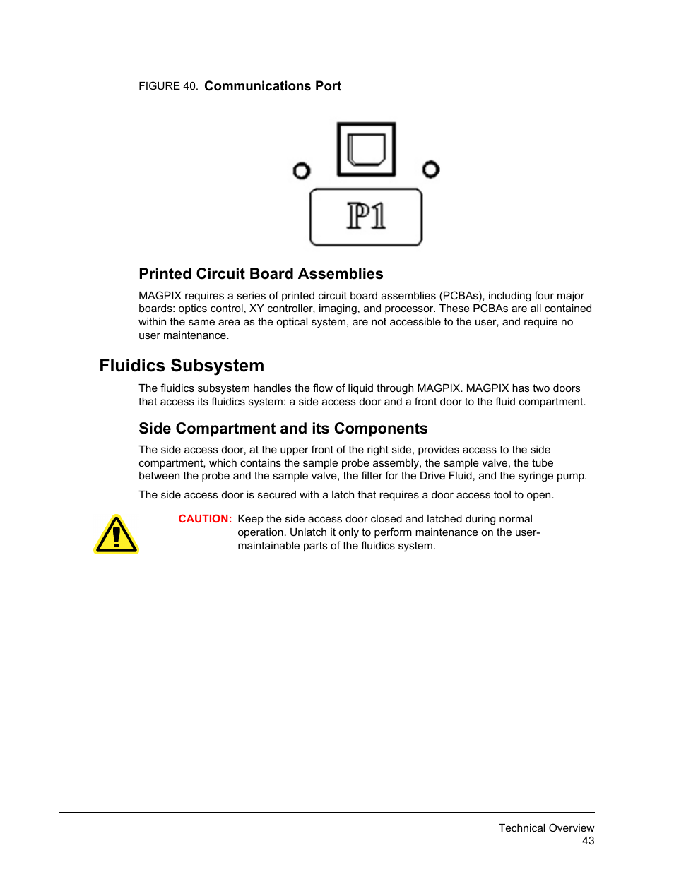 Printed circuit board assemblies, Fluidics subsystem, Side compartment and its components | Luminex MAGPIX Hardware and Installation Manual User Manual | Page 56 / 104