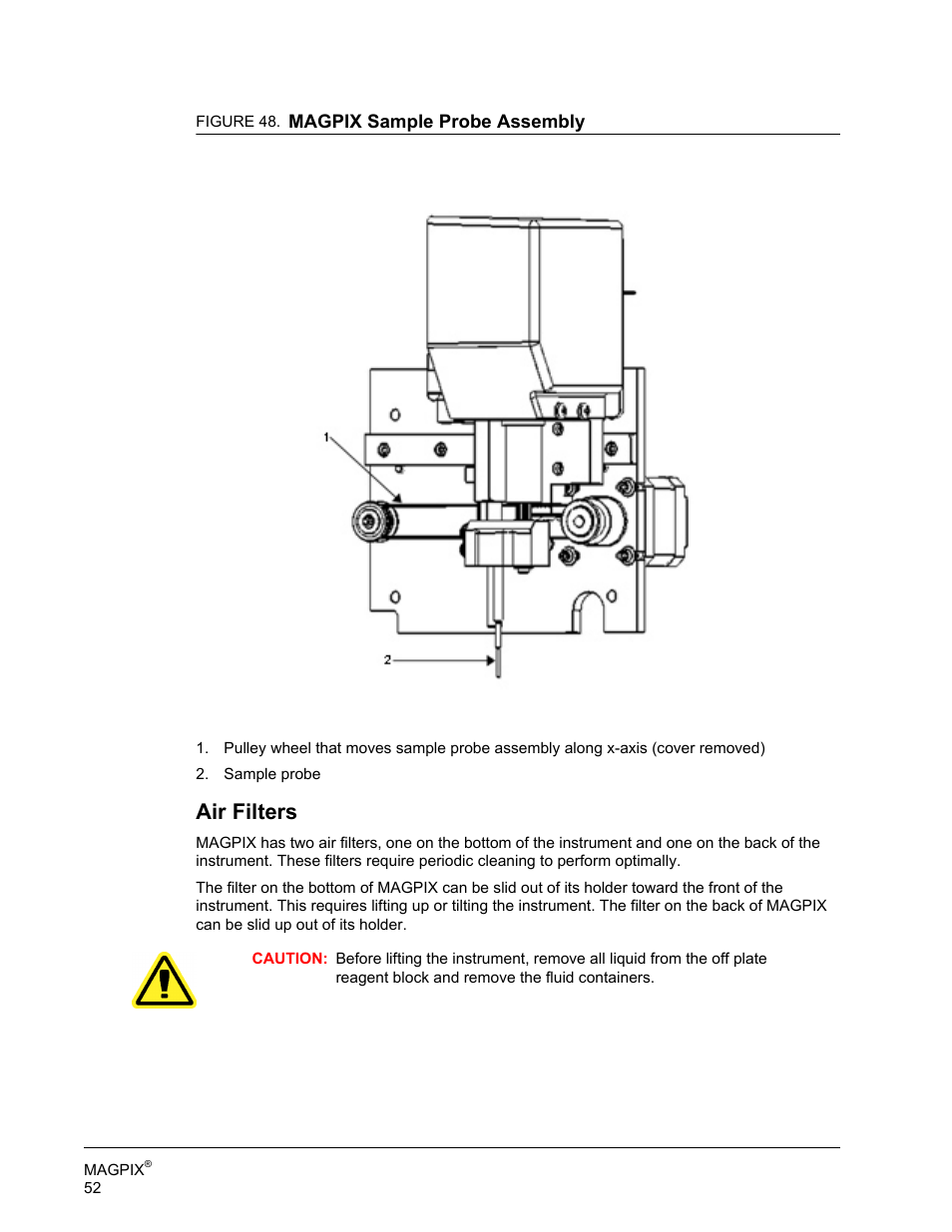 Air filters | Luminex MAGPIX Hardware and Installation Manual User Manual | Page 65 / 104