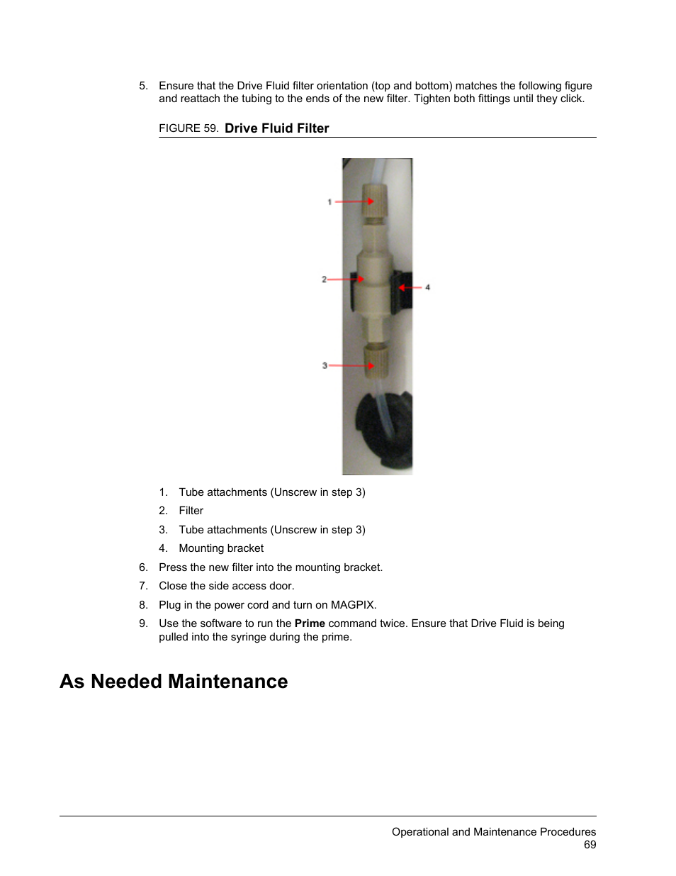 As needed maintenance | Luminex MAGPIX Hardware and Installation Manual User Manual | Page 82 / 104