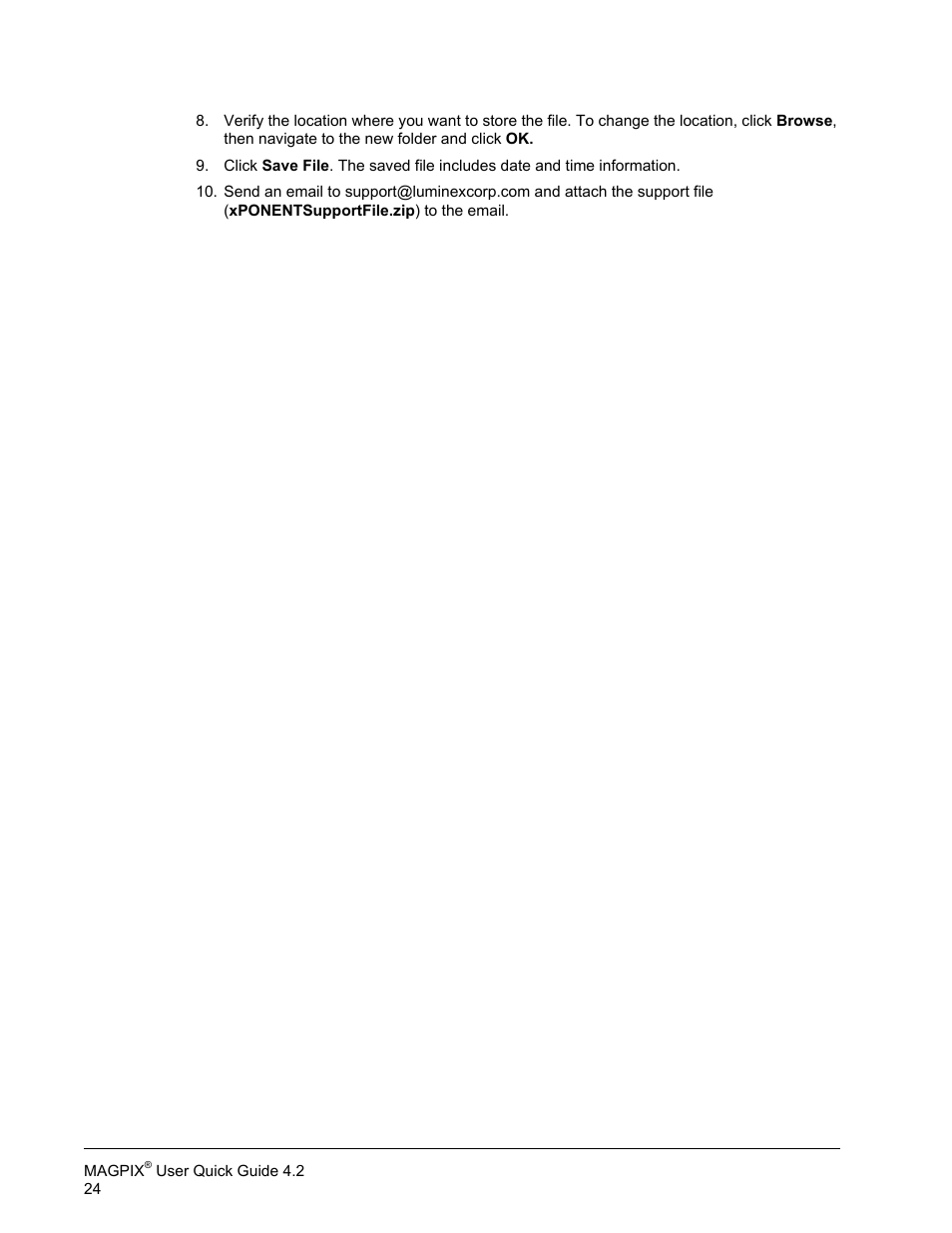 Luminex MAGPIX User Quick Guide User Manual | Page 29 / 29